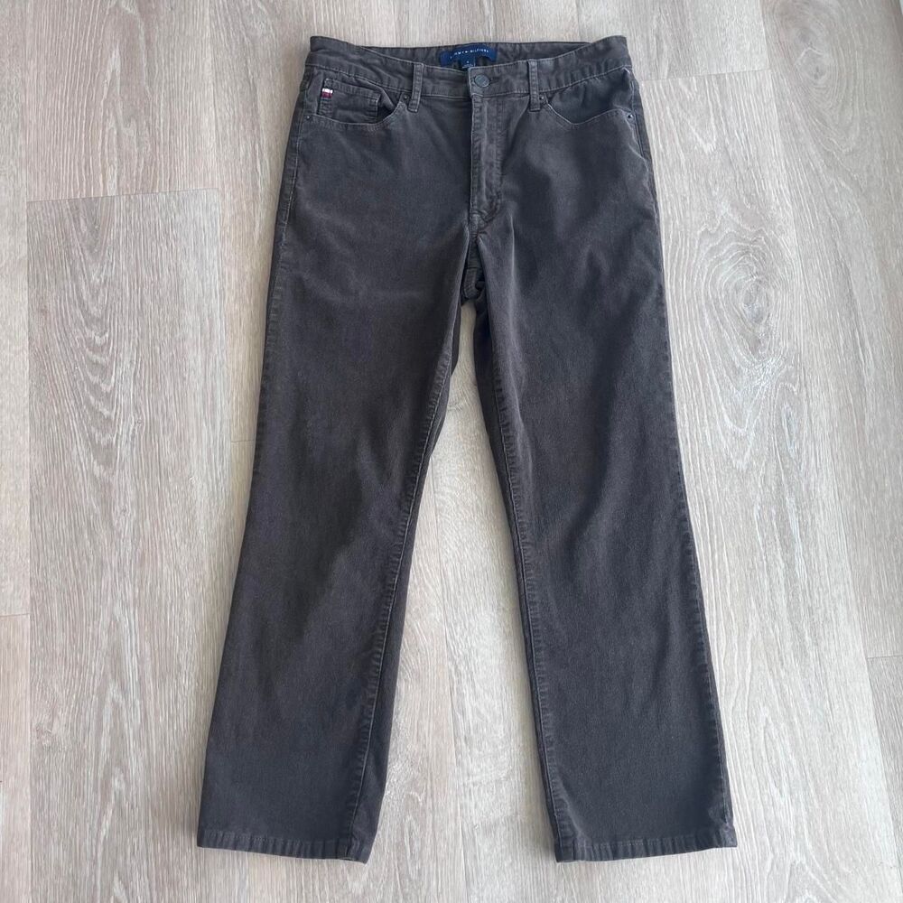 Tommy-hilfiger Women's Brown and Black Trousers